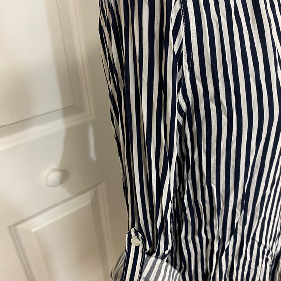 Velvet Heart Navy and White Striped Button-Up Shirt - Picture 2 of 5